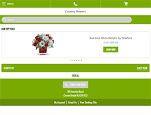 Tablet Screenshot of countryflowerscornerbrook.com